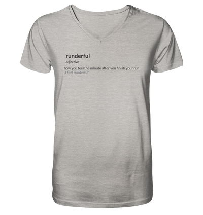 I feel Runderful - Mens Organic V-Neck Shirt