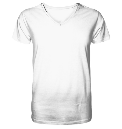 Ich bin dann mal in den Bergen - Mens Organic V-Neck Shirt - Wunschtext