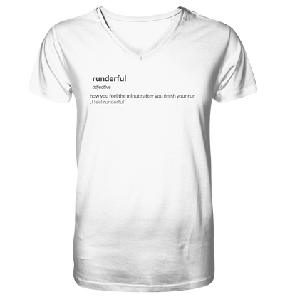 I feel Runderful - Mens Organic V-Neck Shirt
