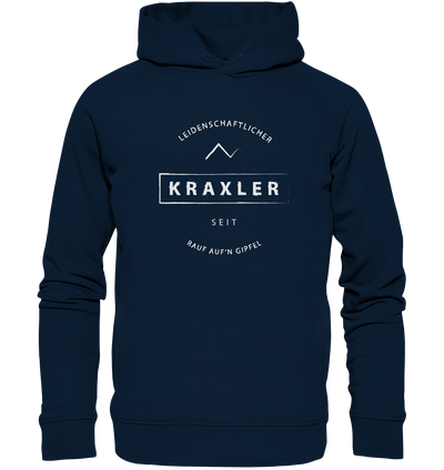 Leidenschaftlicher Kraxler - Organic Fashion Hoodie - Wunschtext