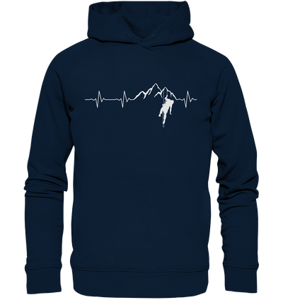 Herzschlag Klettern - Organic Fashion Hoodie