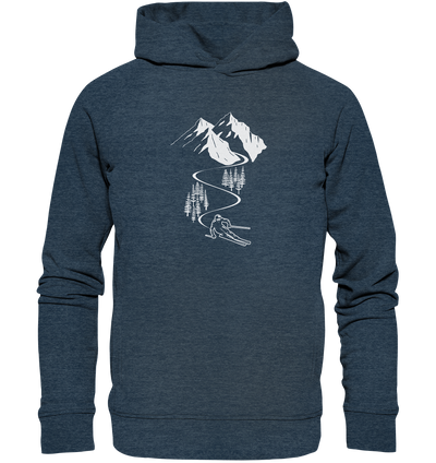 Skifahren - Organic Fashion Hoodie