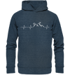 Herzschlag Mountainbike & Ski - Organic Fashion Hoodie - Wunschtext