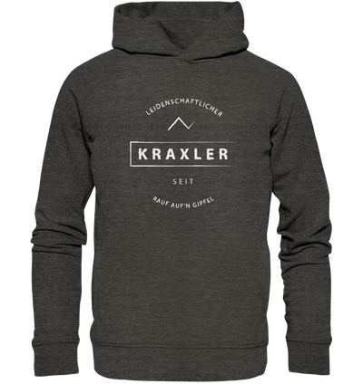 Leidenschaftlicher Kraxler - Organic Fashion Hoodie - Wunschtext