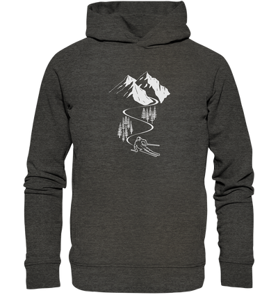 Skifahren - Organic Fashion Hoodie