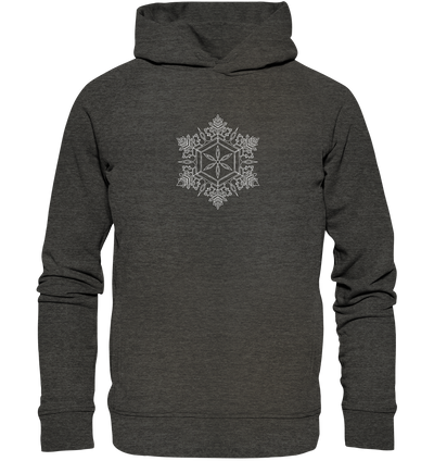 Schneeflocken Mandala - Organic Fashion Hoodie