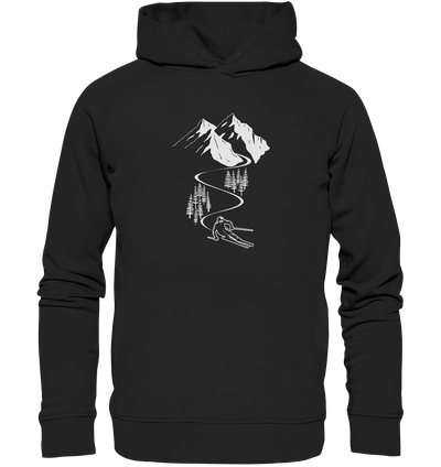 Skifahren - Organic Fashion Hoodie