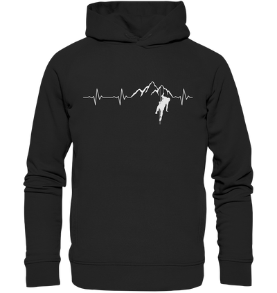 Herzschlag Klettern - Organic Fashion Hoodie