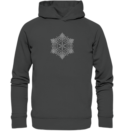 Schneeflocken Mandala - Organic Fashion Hoodie