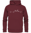 Herzschlag Mountainbike & Ski - Organic Fashion Hoodie - Wunschtext