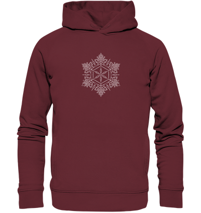 Schneeflocken Mandala - Organic Fashion Hoodie