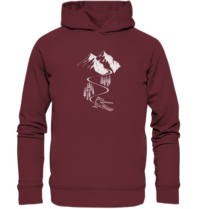 Skifahren - Organic Fashion Hoodie