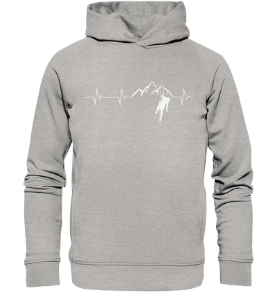 Herzschlag Klettern - Organic Fashion Hoodie