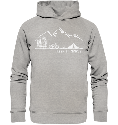 Keep it Simple - Mountainbike - Organic Fashion Hoodie