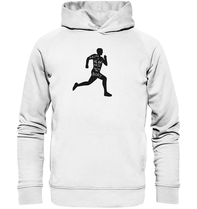 Runner Man Pain - Organic Fashion Hoodie