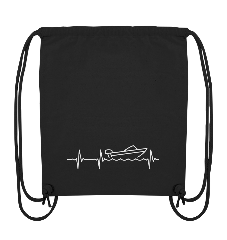 Herzschlag Motorboot - Organic Gym Bag