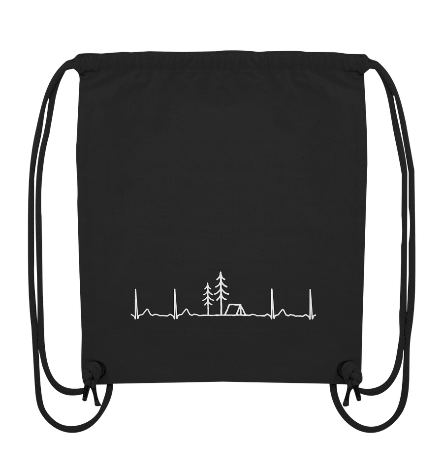 Herzschlag Campen - Organic Gym Bag
