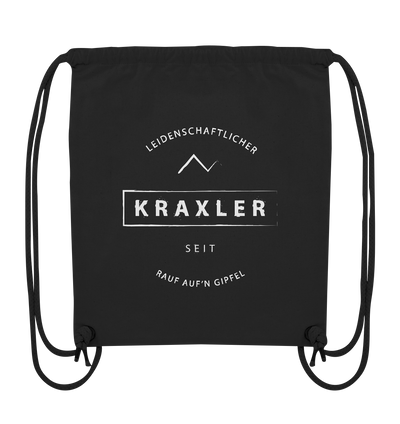 Leidenschaftlicher Kraxler - Organic Gym Bag - Wunschtext