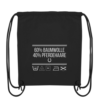 60% Baumwolle - 40% Pferdehaare - Organic Gym Bag