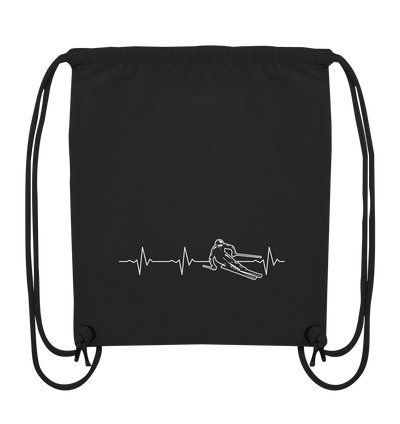Herzschlag Skifahren - Organic Gym Bag