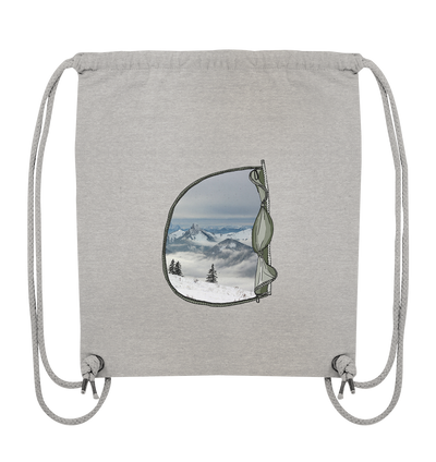 Zelt Aussicht - Winter - Organic Gym Bag