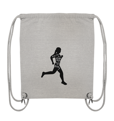 Runner Woman Pain - Organic Gym Bag