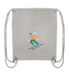 Pixelart Skifahrer - Organic Gym Bag
