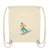 Pixelart Skifahrer - Organic Gym Bag