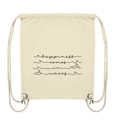 Happiness comes in waves - Organic Gym Bag
