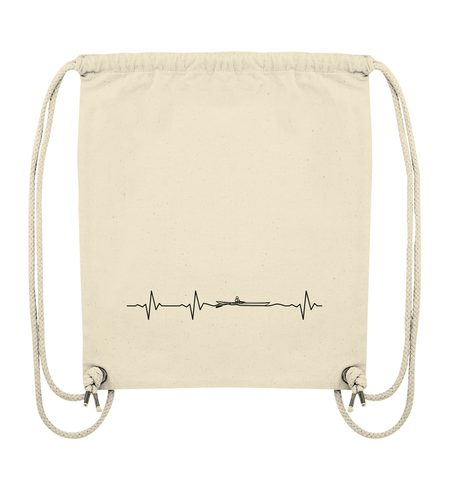 Herzschlag Rudern - Organic Gym Bag