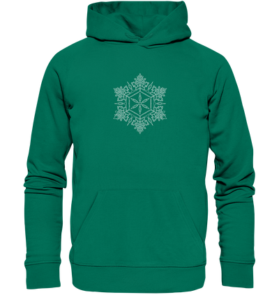 Schneeflocken Mandala - Organic Hoodie