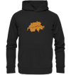 Herzschlag Berge - Schweiz - Organic Hoodie