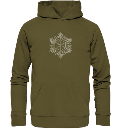 Schneeflocken Mandala - Organic Hoodie
