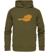 Herzschlag Berge - Österreich - Organic Hoodie