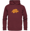 Herzschlag Berge - Schweiz - Organic Hoodie