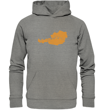 Herzschlag Berge - Österreich - Organic Hoodie