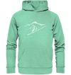 Abfahrt - Organic Hoodie - Wunschtext