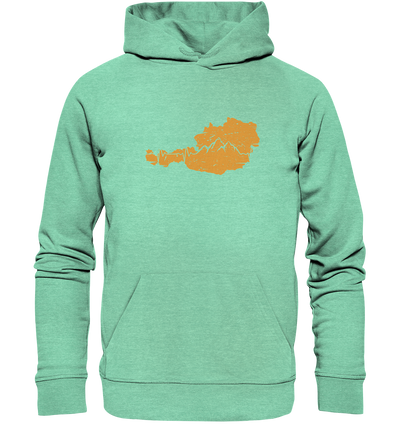 Herzschlag Berge - Österreich - Organic Hoodie