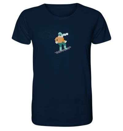 Pixelart Snowboarder - Organic Shirt