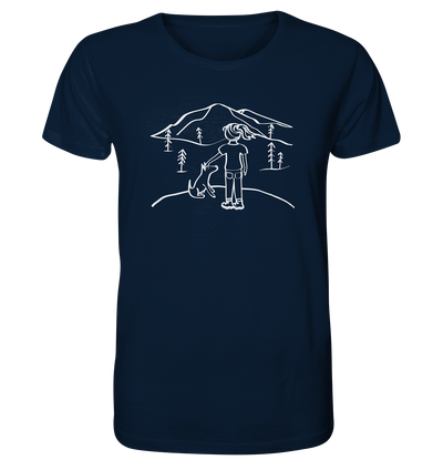 Aussicht mit meinem Hund - Organic Shirt