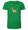 Alpaca fährt Ski - Organic Shirt