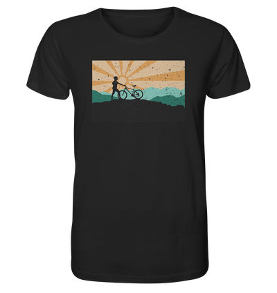 Aussicht mit meinem Mountainbike - Organic Shirt
