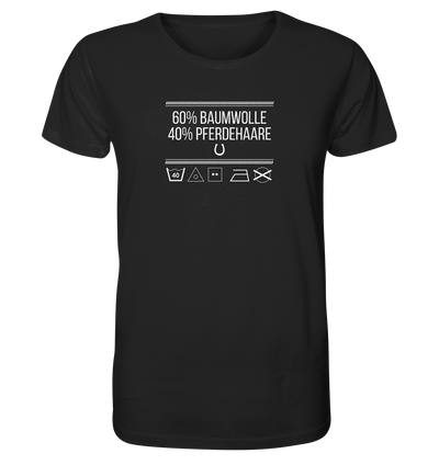 60% Baumwolle - 40% Pferdehaare - Organic Shirt