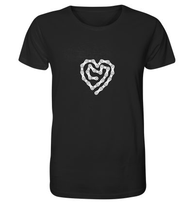 Herz Fahrradkette - Organic Shirt