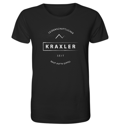 Leidenschaftlicher Kraxler - Organic Shirt - Wunschtext