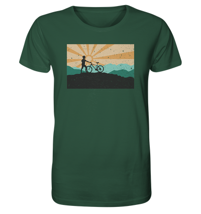 Aussicht mit meinem Mountainbike - Organic Shirt