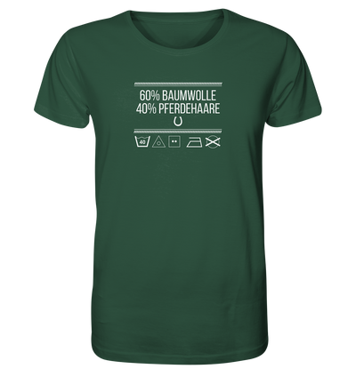 60% Baumwolle - 40% Pferdehaare - Organic Shirt
