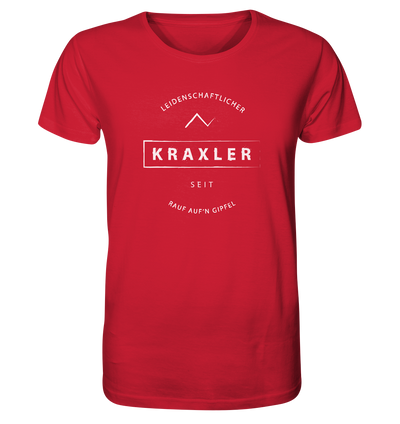 Leidenschaftlicher Kraxler - Organic Shirt - Wunschtext