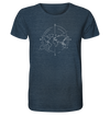 Weltkompass - Organic Shirt Meliert