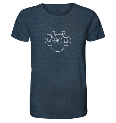 Just Smile - Trekking Fahrrad - Organic Shirt Meliert